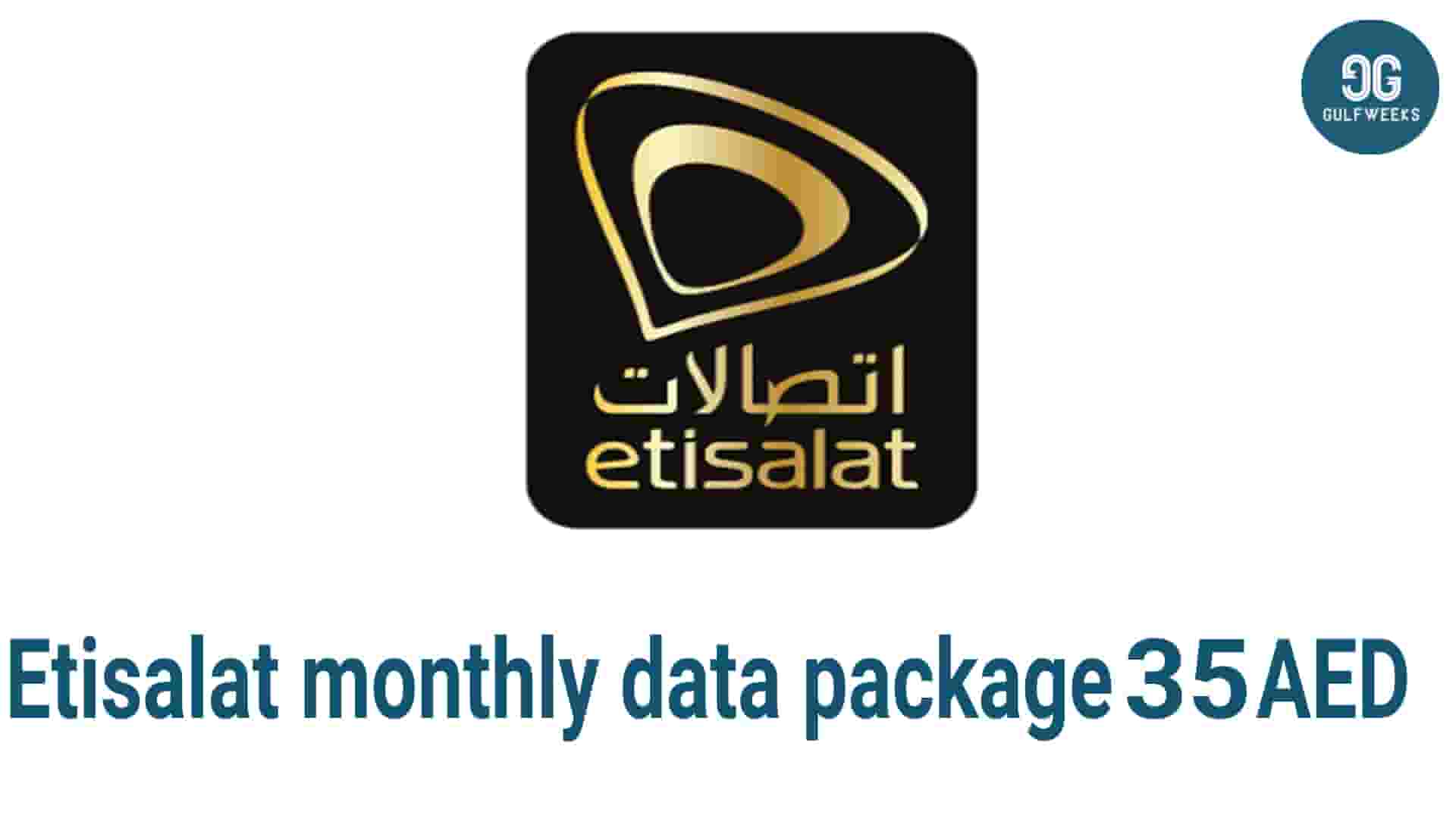 etisalat monthly data package 35 aed