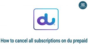How to cancel all subscriptions on du prepaid