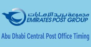 Abu Dhabi Central Post Office Timing